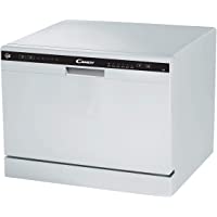 Candy CDCP 6 - Lavavajillas pequeño- Altura 43-8 cm- 6 servicios- 6 Programas- Sistema antidesbordamiento- Inicio…